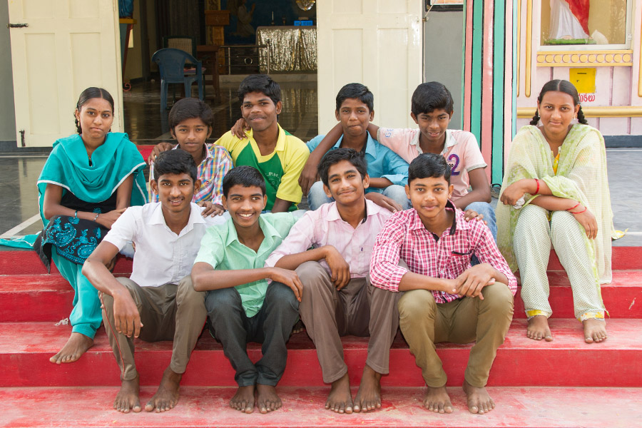 Schüler der 10ten Klasse in Bapatla